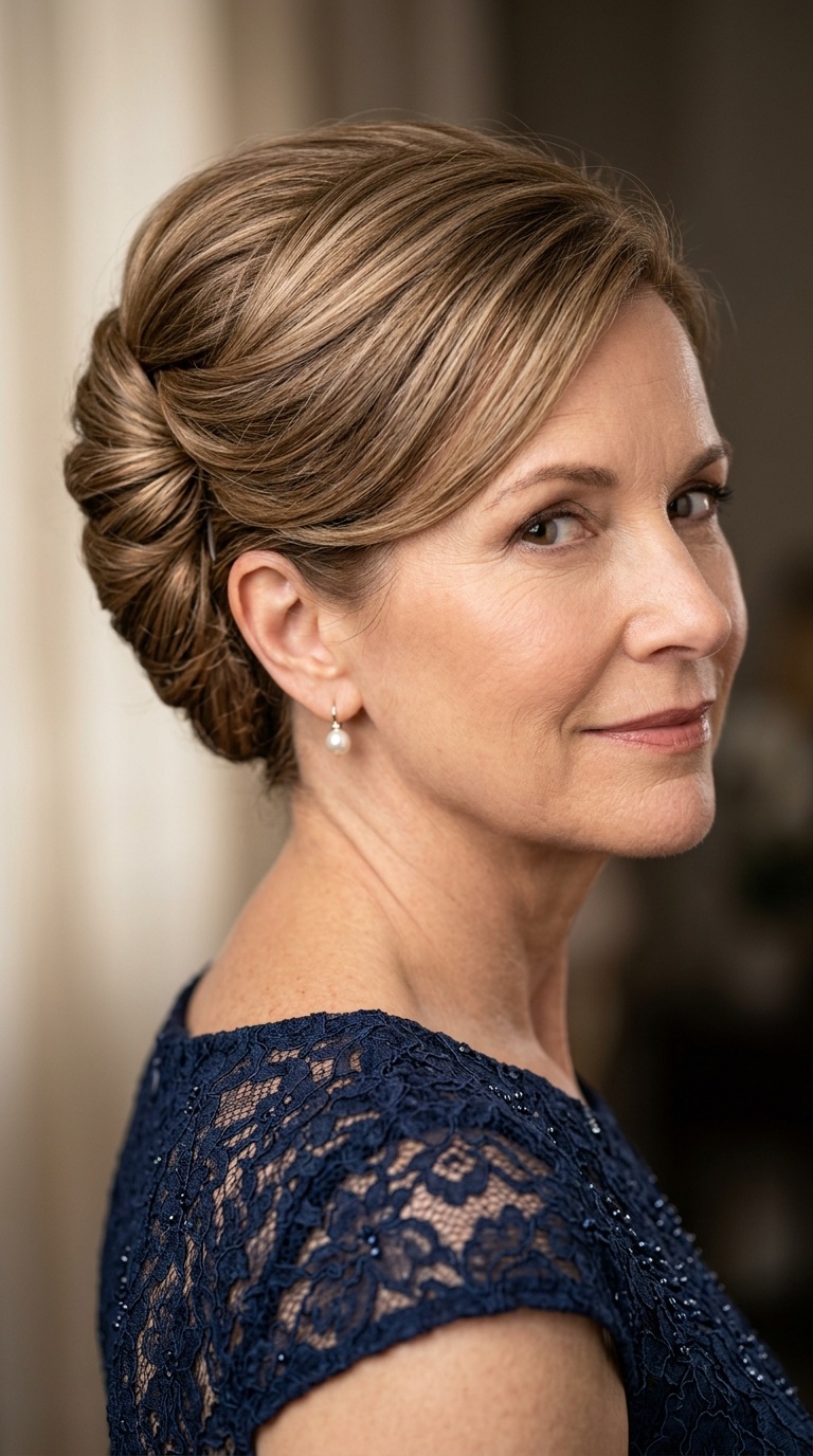 Classic French Twist for Short Hair