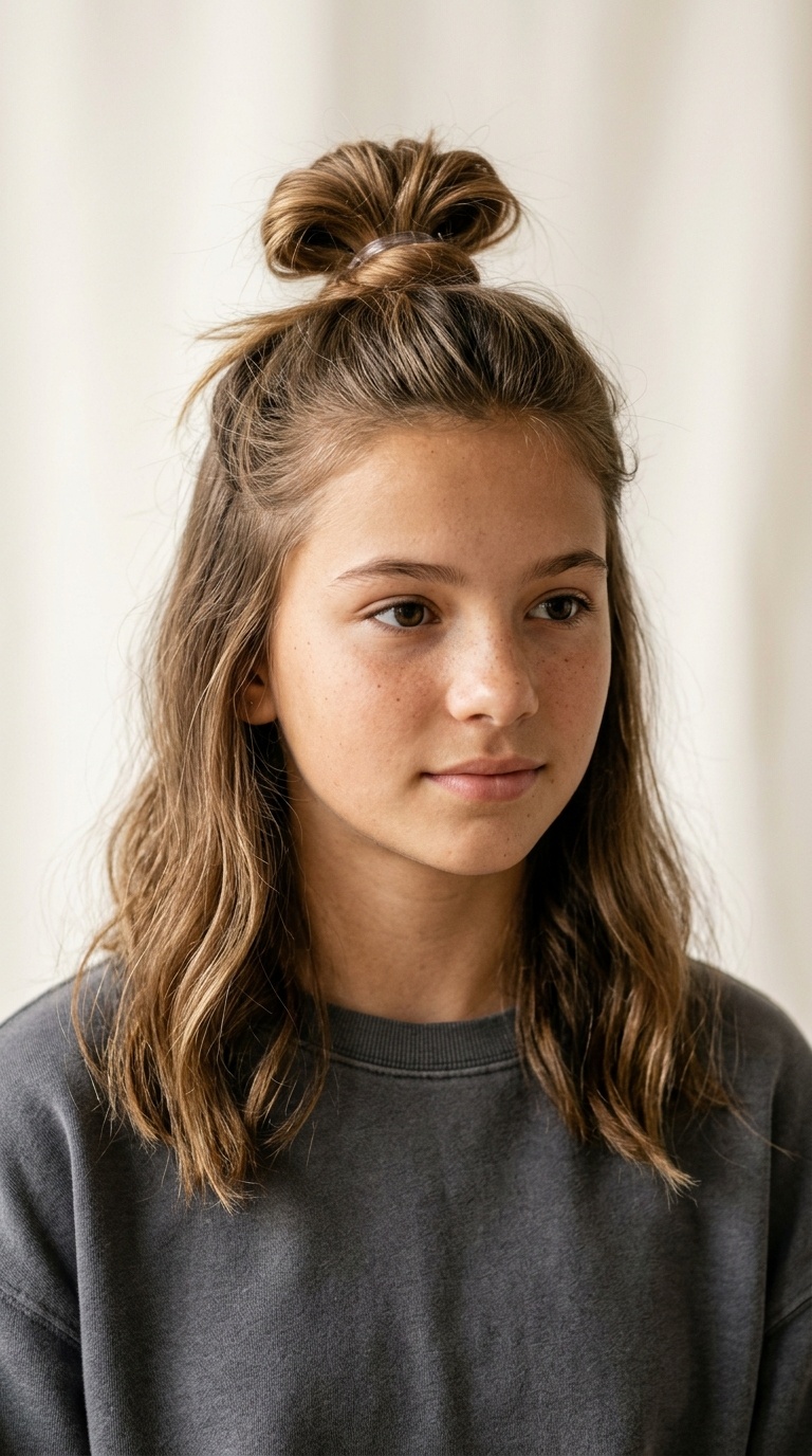 Classic Half-Up Top Knot