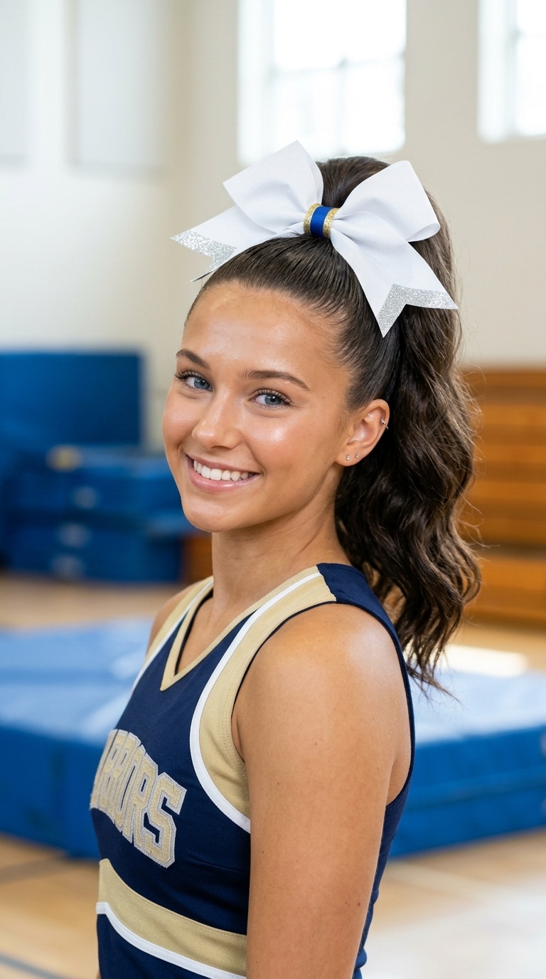 Classic High Pony with Bow Reinforcement