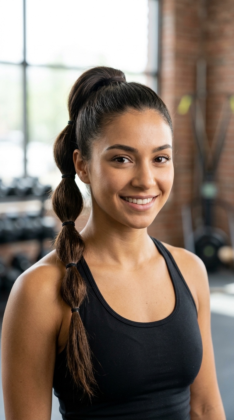 Classic High Ponytail Bubble Braid