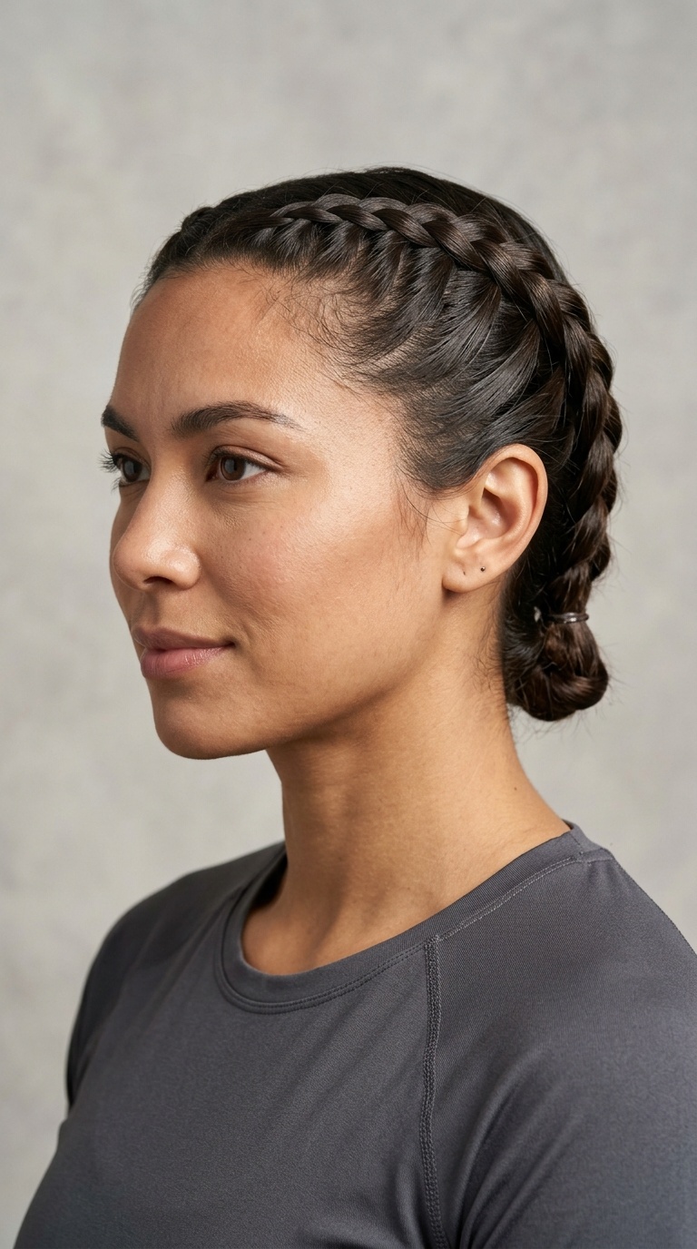 Classic Low Dutch Braids