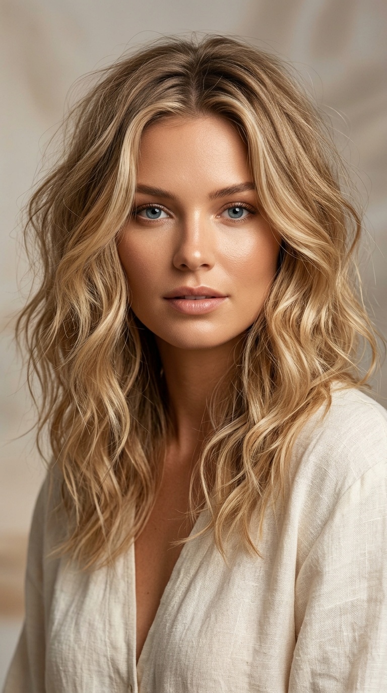 Classic Messy Beach Waves
