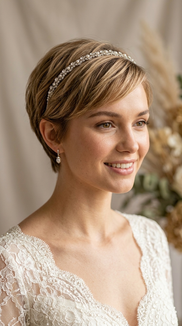 Classic Pixie with Jeweled Headband