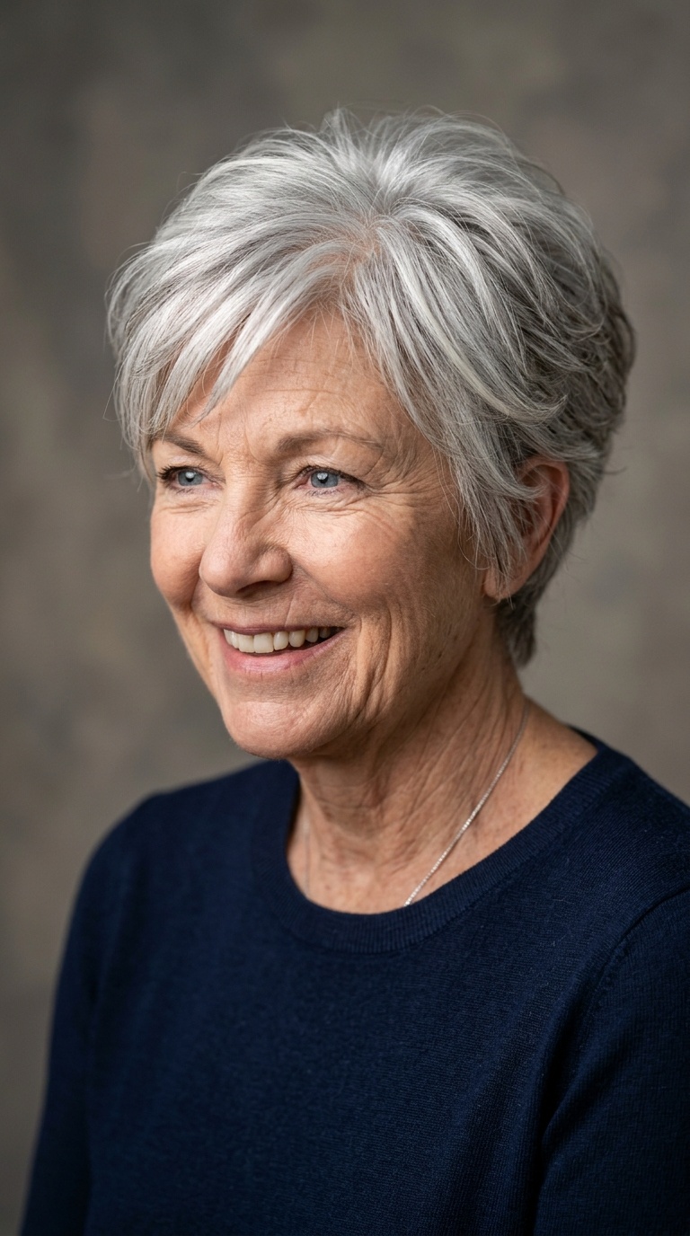 Classic Silver Feathered Pixie