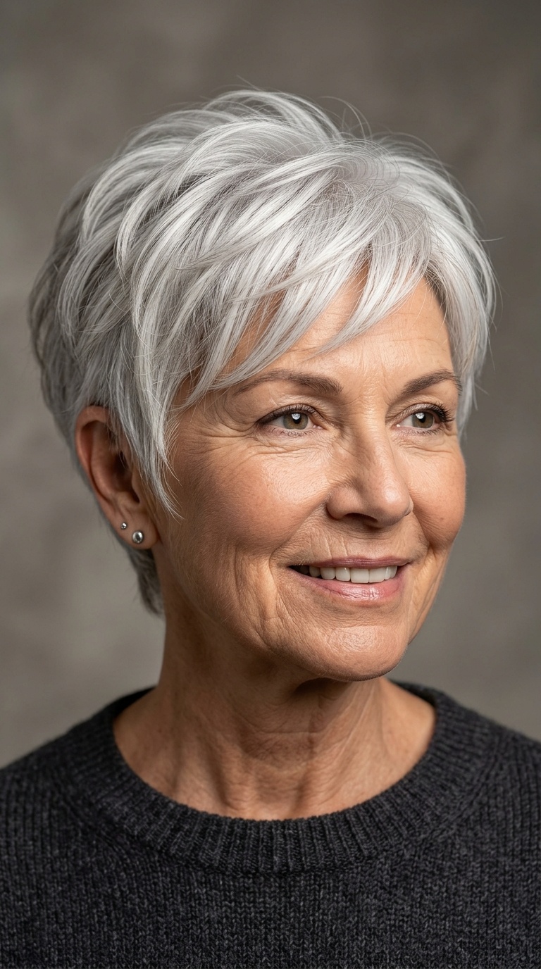 Classic Silver Feathered Pixie