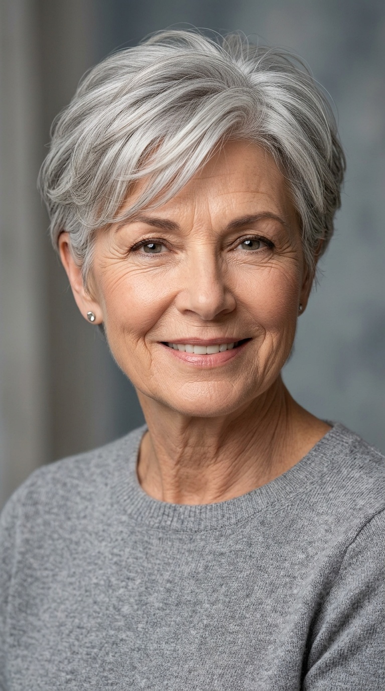 Classic Silver Tapered Pixie