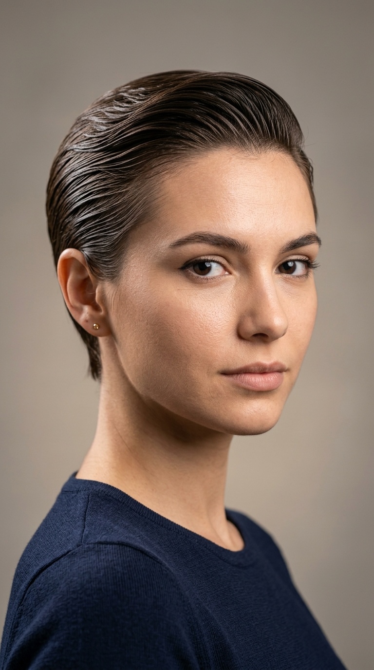 Classic Slick-Back Pixie
