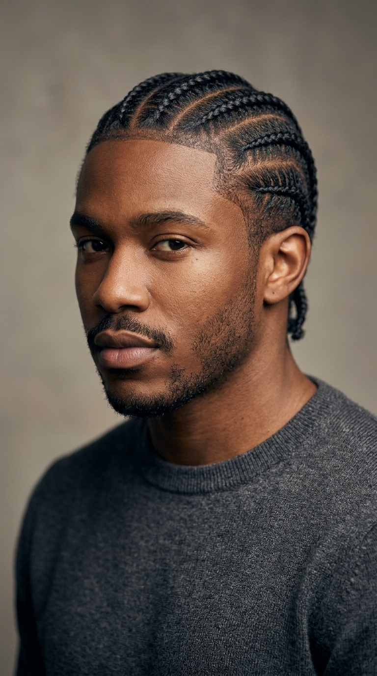 Classic Straight-Back Cornrows