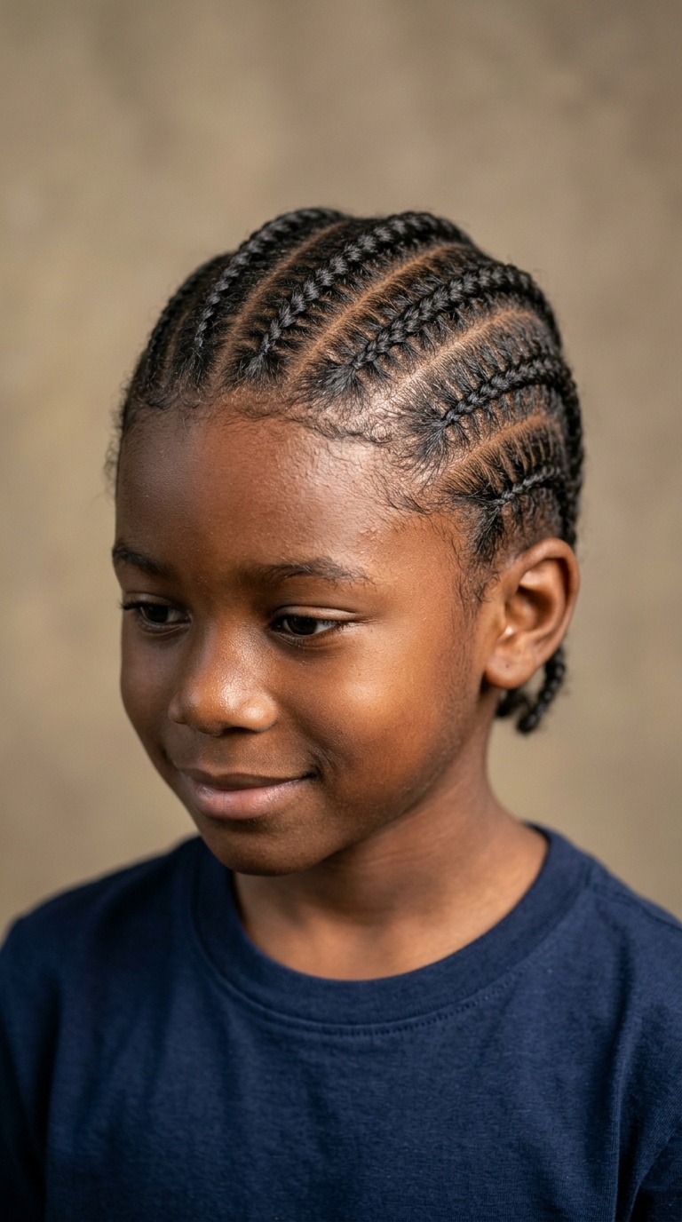 Classic Straight-Back Cornrows