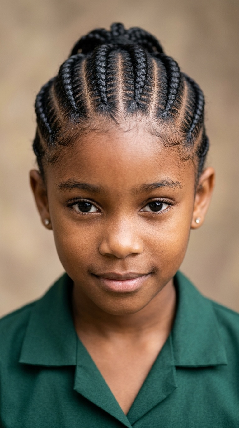 Classic Straight-Back Cornrows