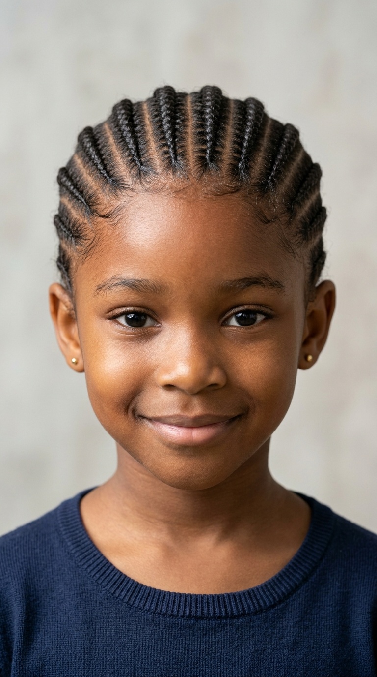 Classic Straight-Back Cornrows