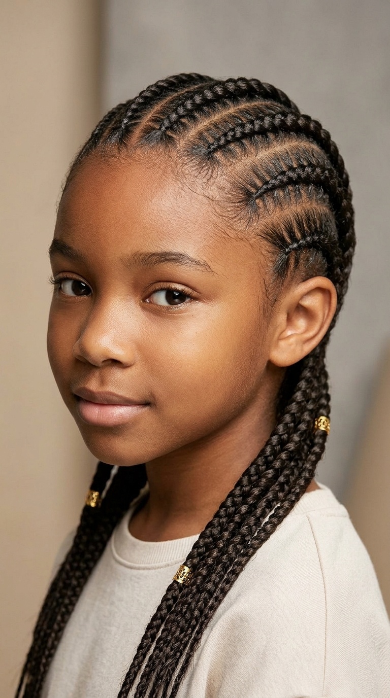 Classic Straight-Back Ghana Braids