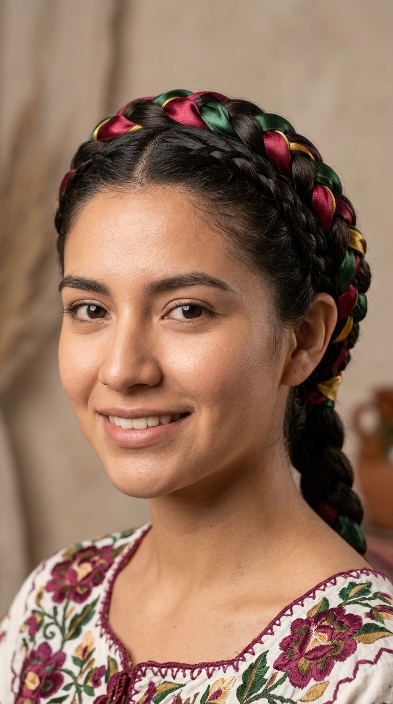 Classic Trenzas with Silk Ribbons