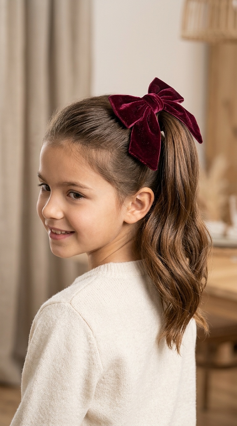 Classic Velvet Bow Ponytail