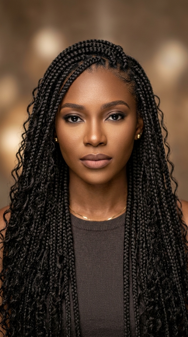 Classic Waist-Length Goddess Box Braids