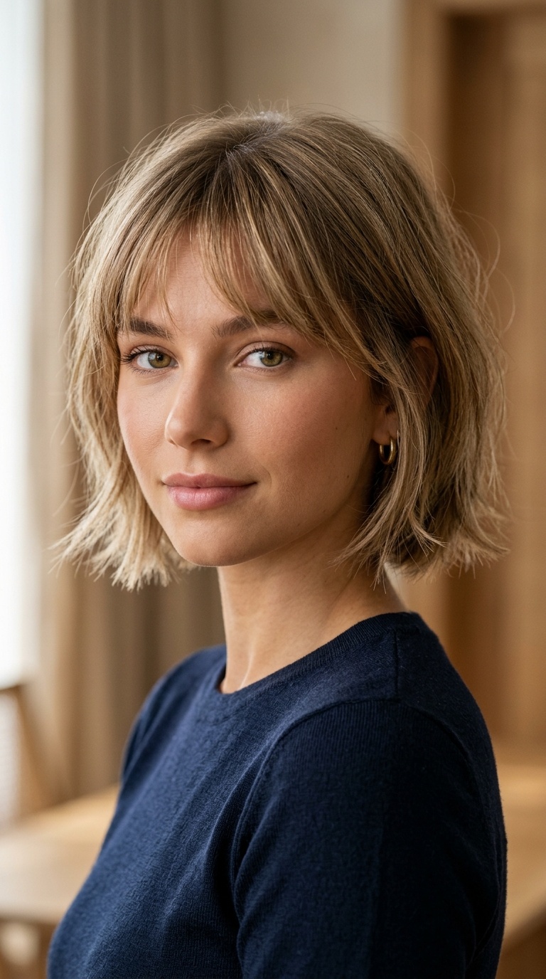 Classic Wispy Chin-Length Bob