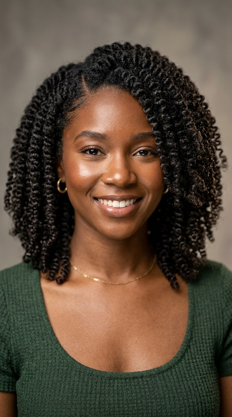 Coiled Twist-Out with Deep Part