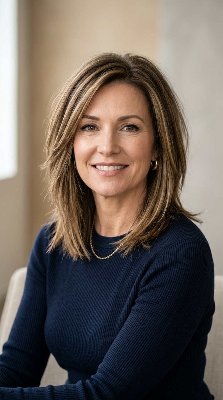 Collarbone-Length Sliced Cut