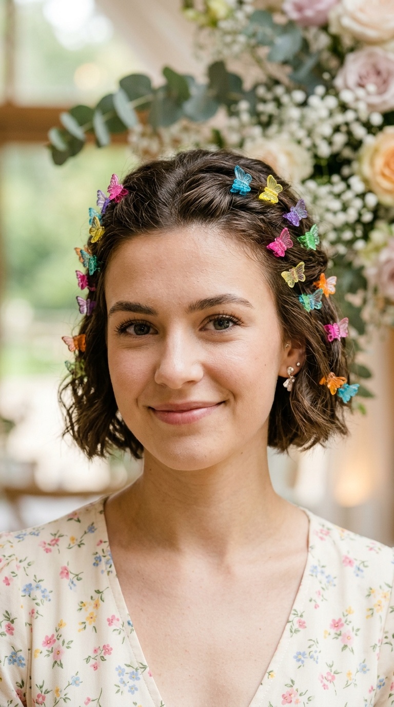Colorful Butterfly Clips
