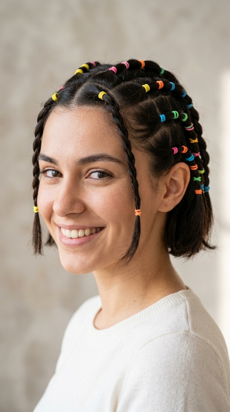 Colorful Face-Framing