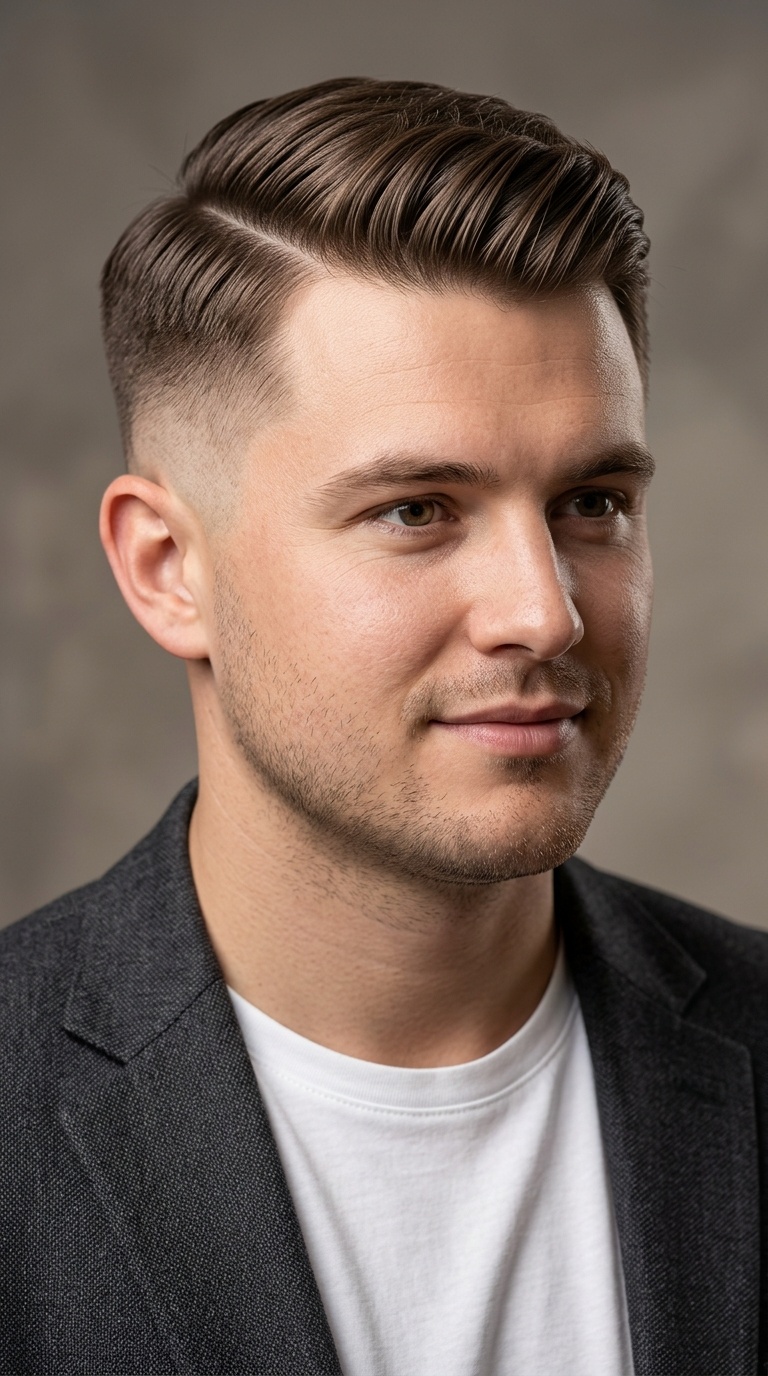 Comb Over with Skin Fade