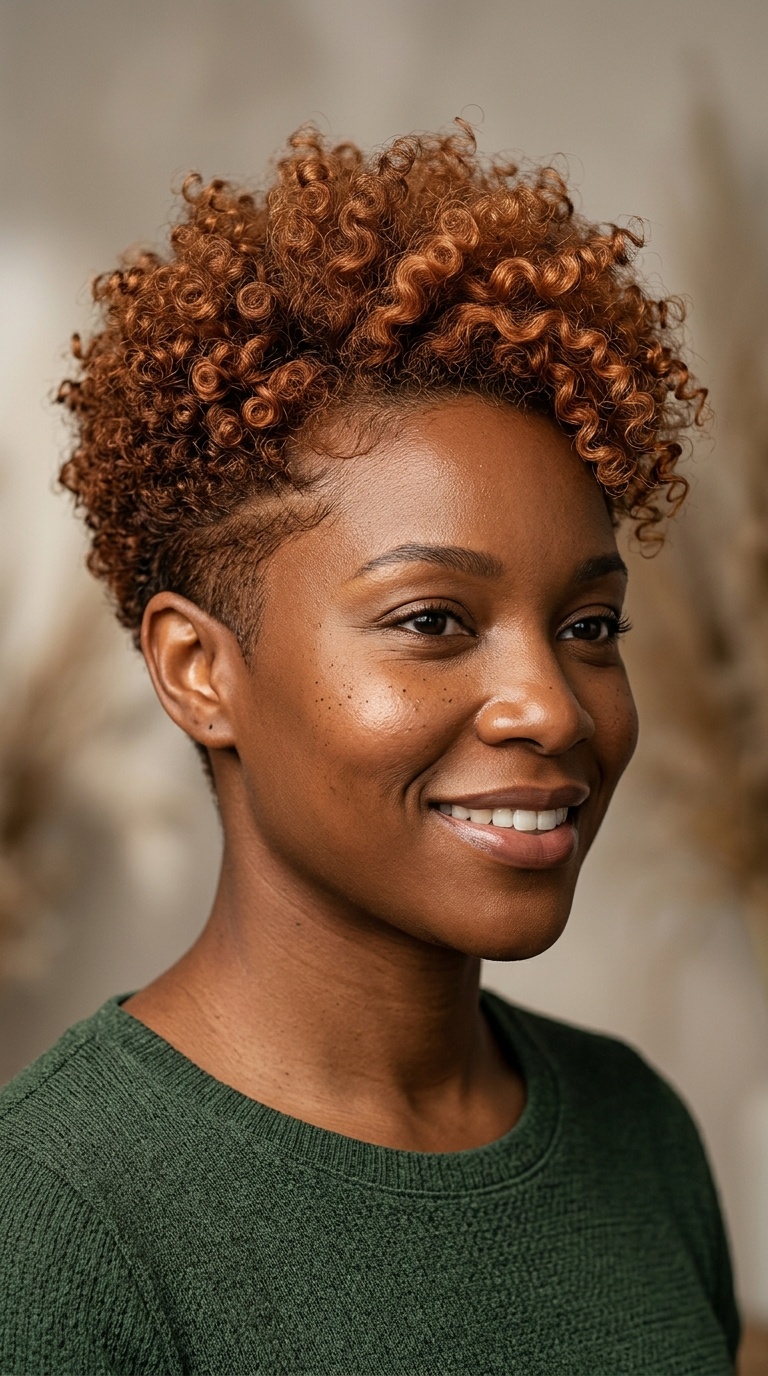 Cooper-Toned Tapered Pixie