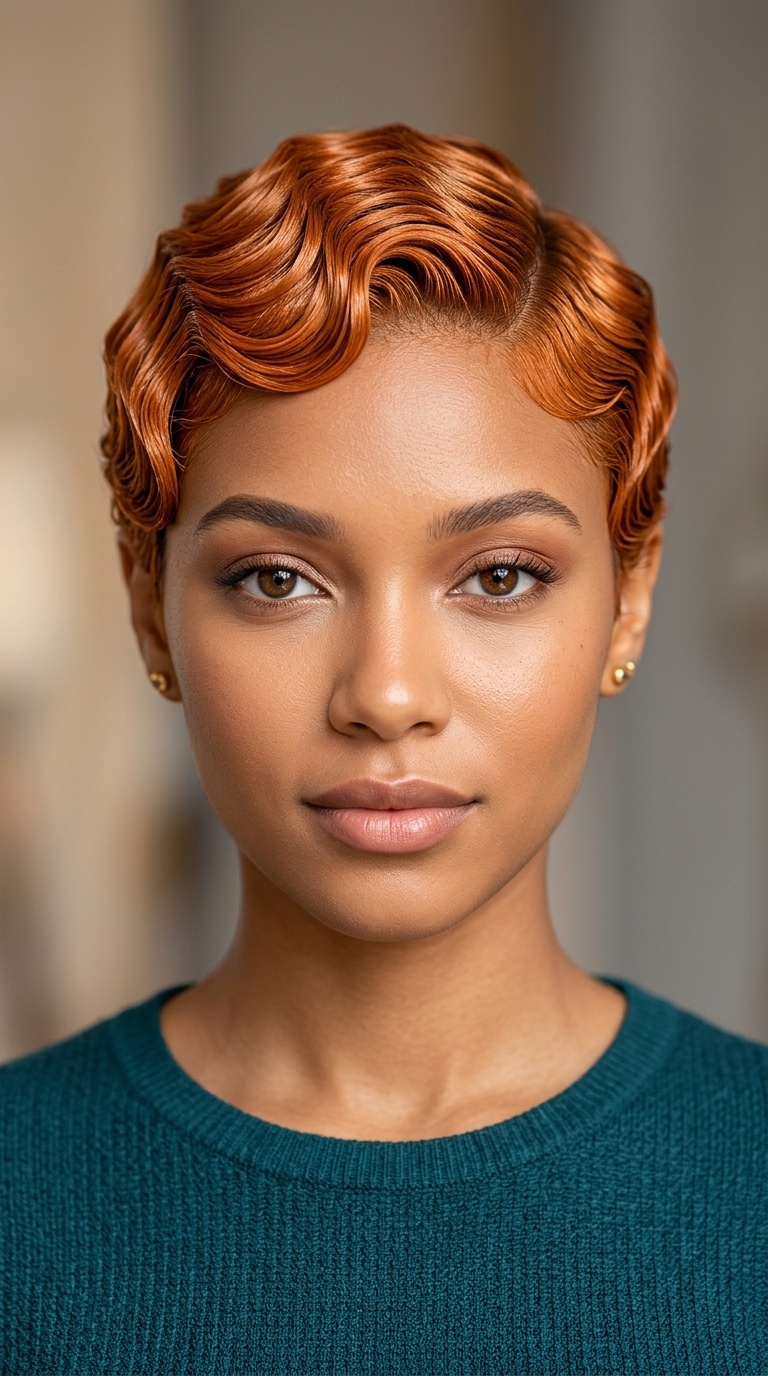 Copper Finger Waves