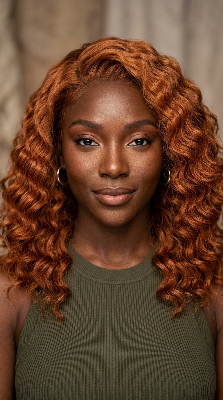 Copper Ginger Crimp Waves
