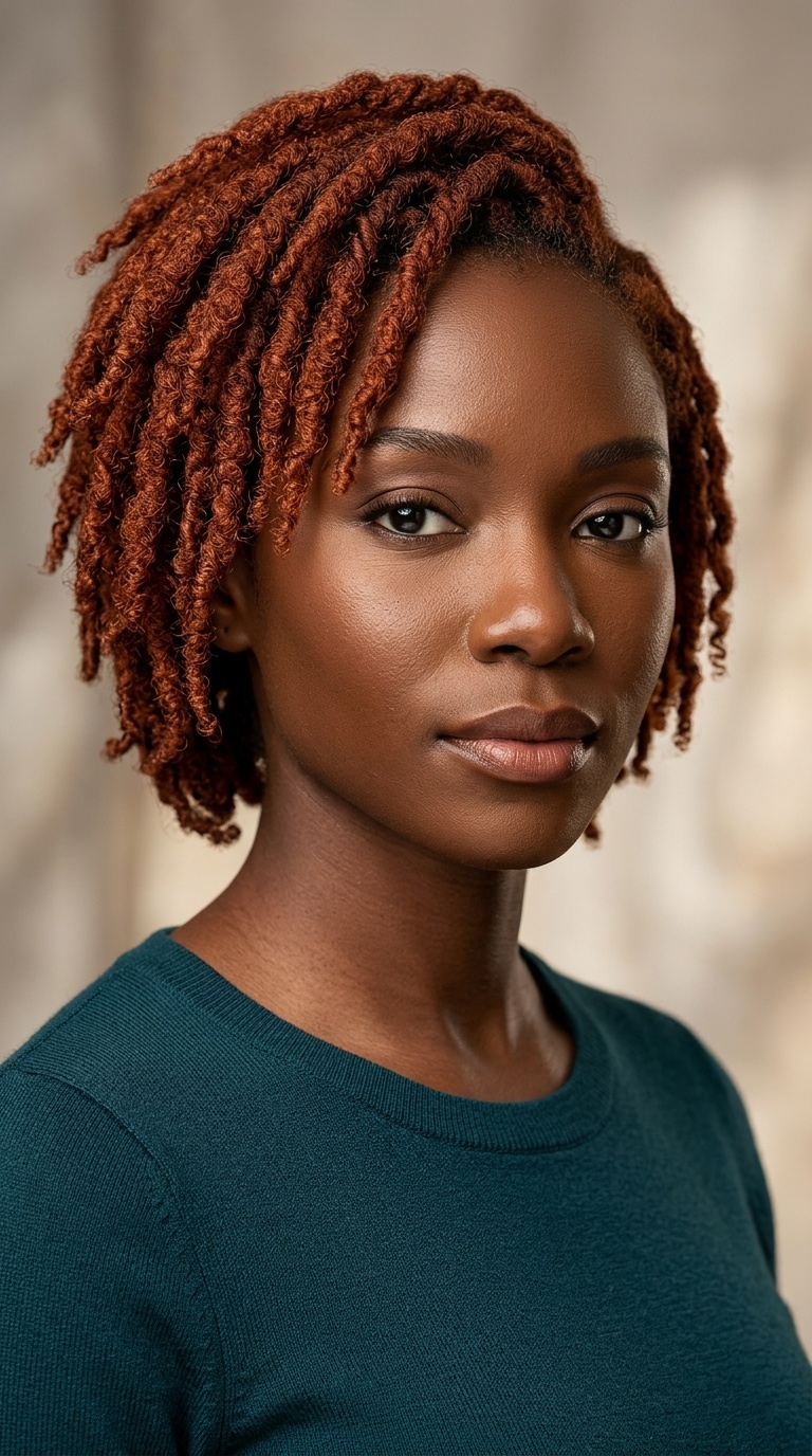 Copper Red Tapered Locs