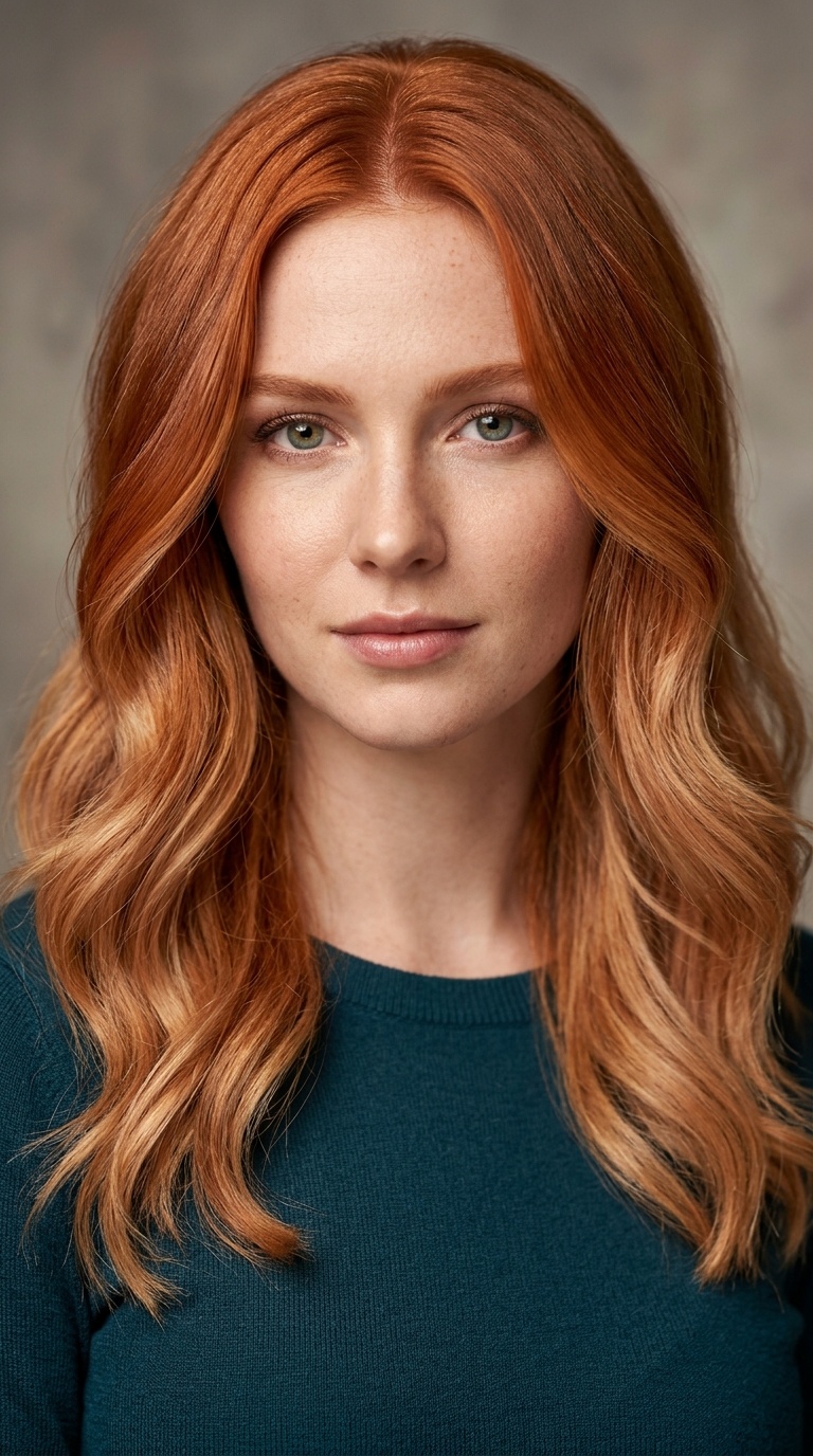 Copper to Strawberry Blonde Ombre