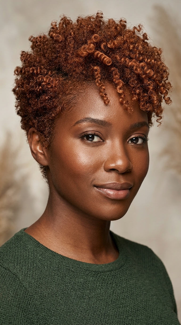 Copper-Toned Tapered Cut