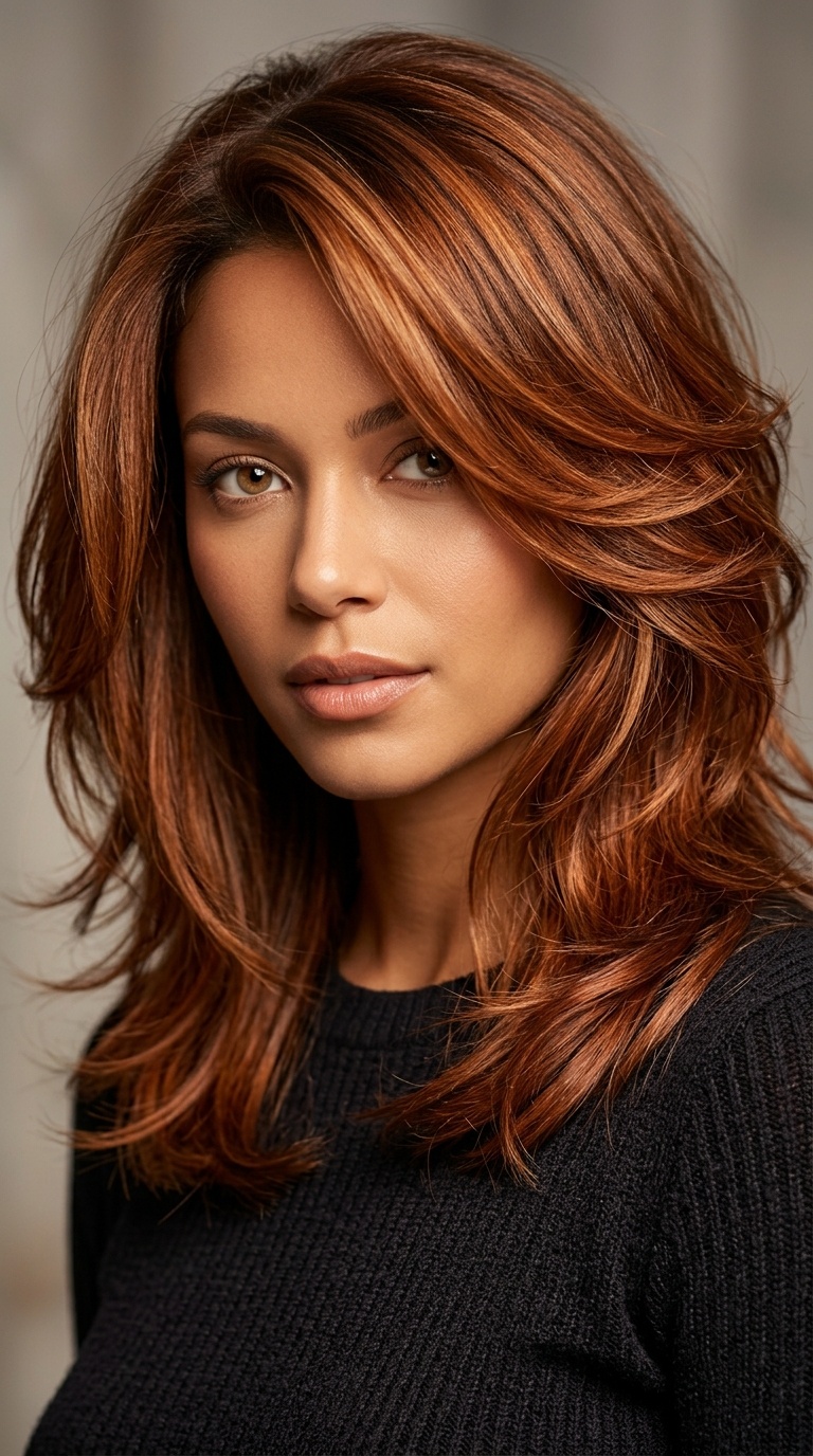Copper-Toned Texturized Layers