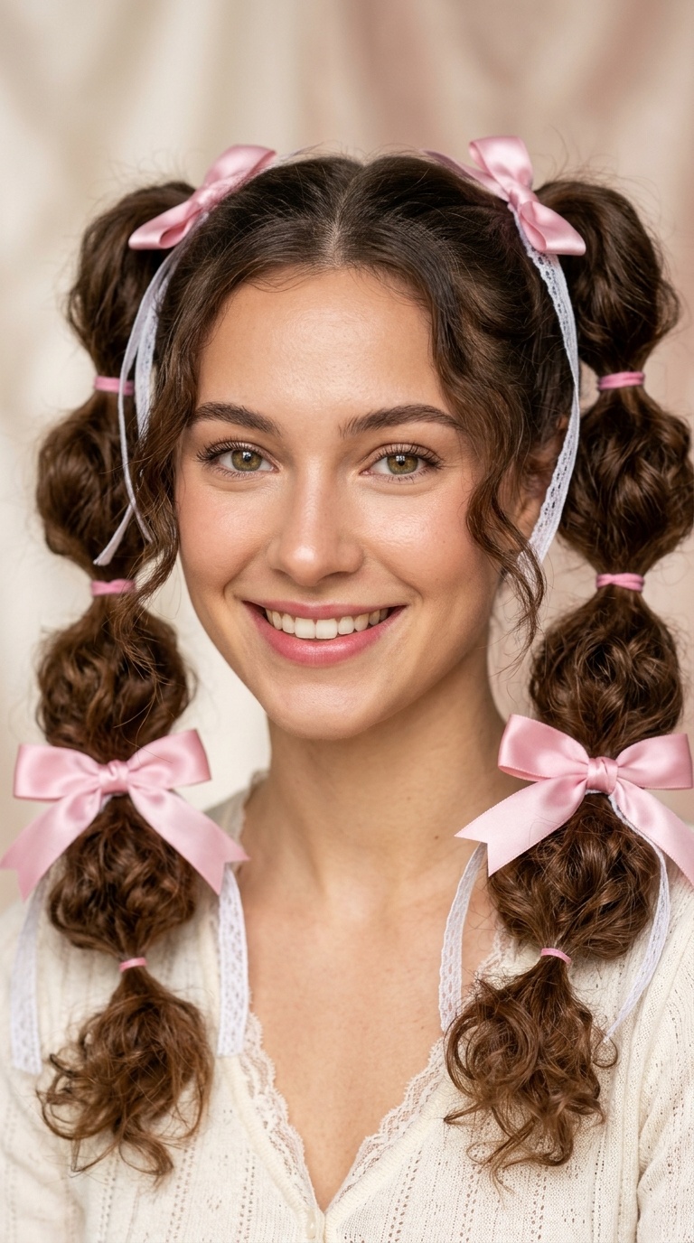 Coquette Ribbon Pigtails
