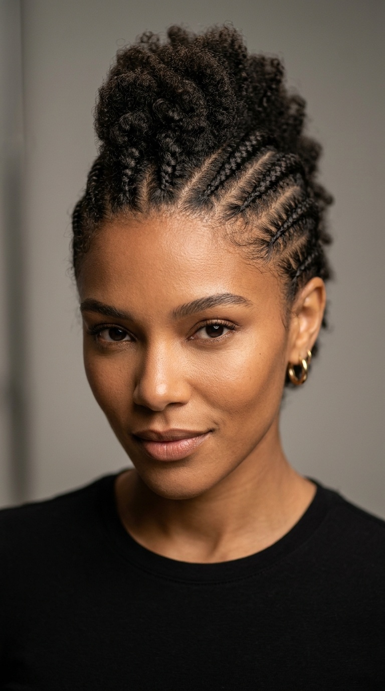 Cornrow Braided Mohawk