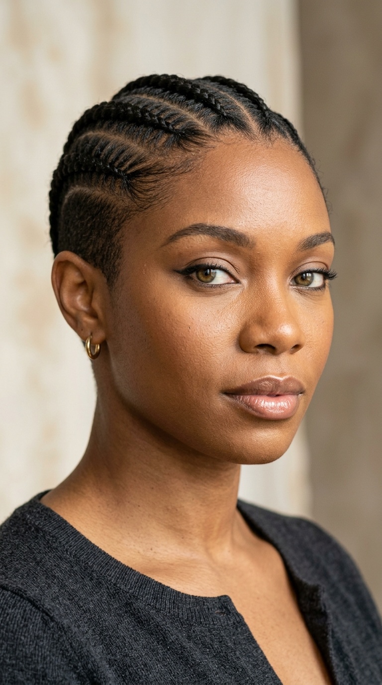 Cornrow Detail with Undercut