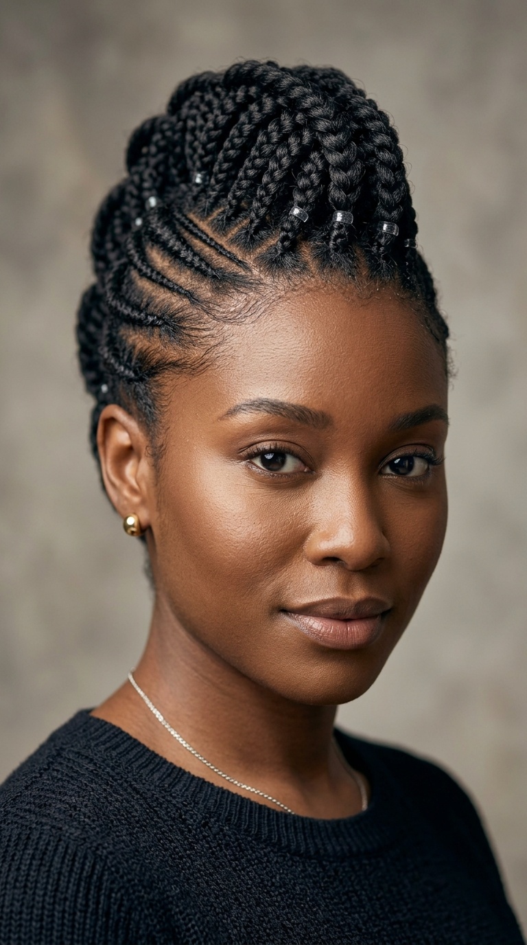 Cornrow Faux Hawk