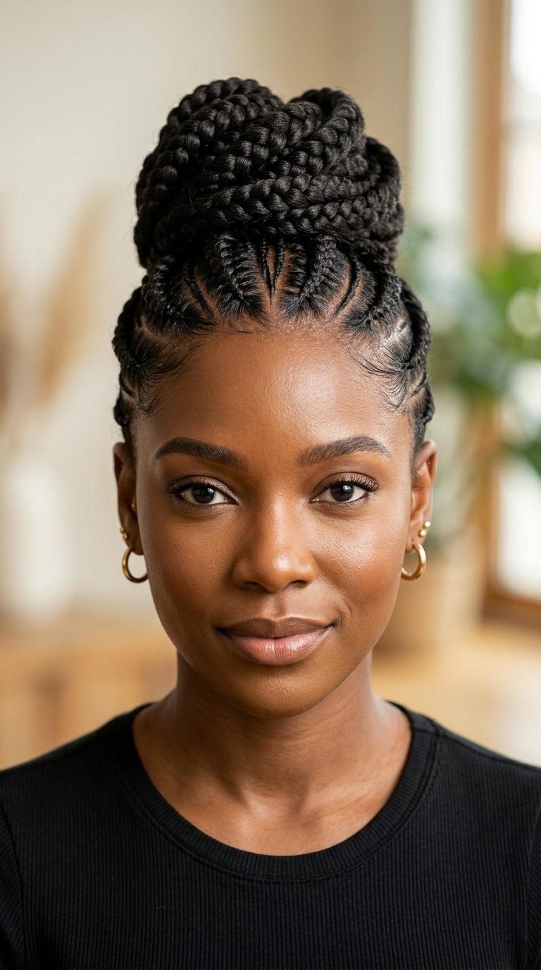 Cornrow Updo
