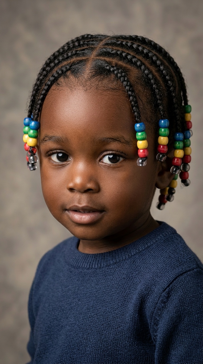 Cornrows with Beads