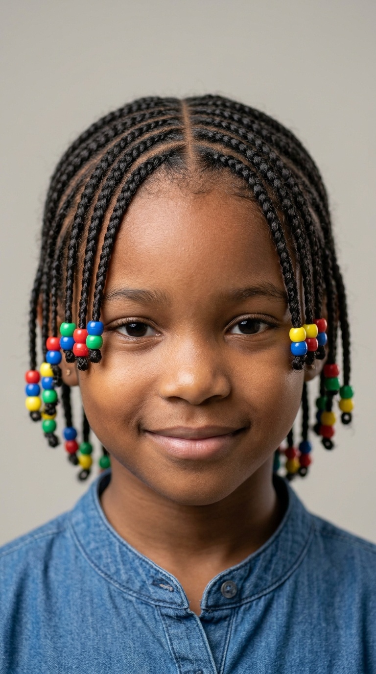 Cornrows with Beads