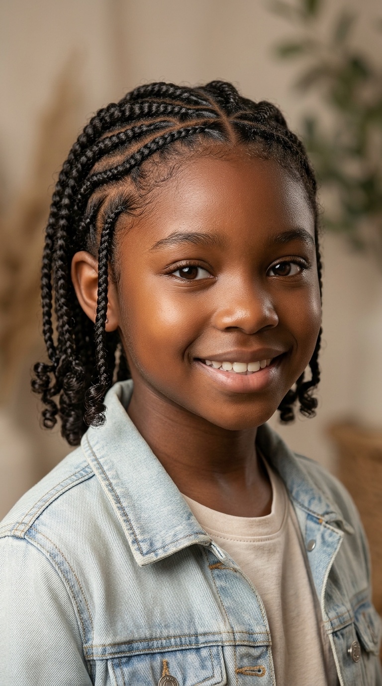 Cornrows with Protective Ends