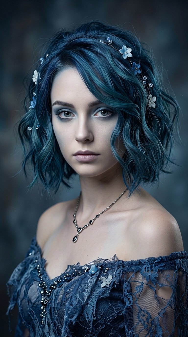 Corpse Bride Blue Waves