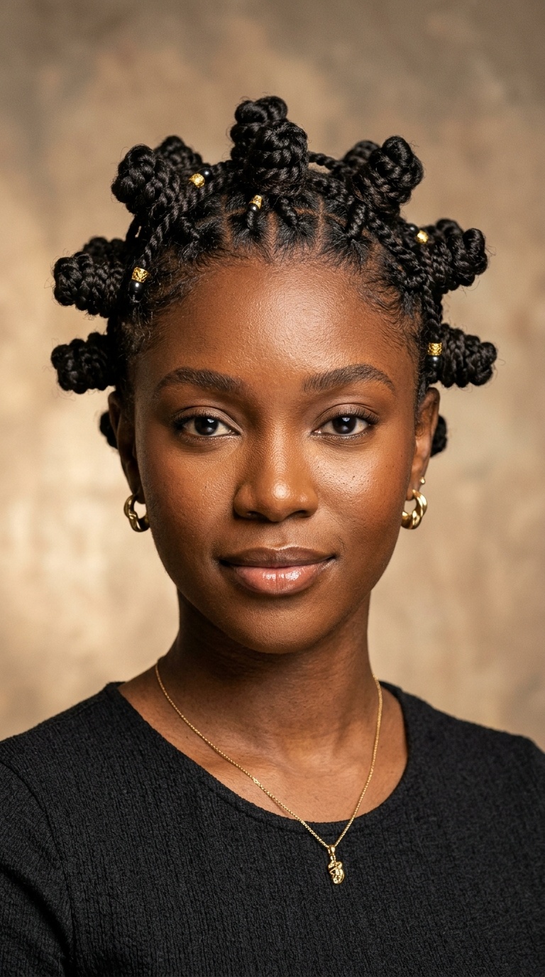 Cosmic Knotted Bantu Braid Mix