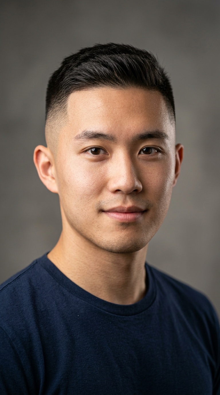 Crew Cut with High Fade