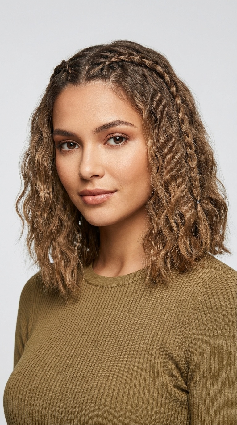 Crimped Waves with Mini Braids