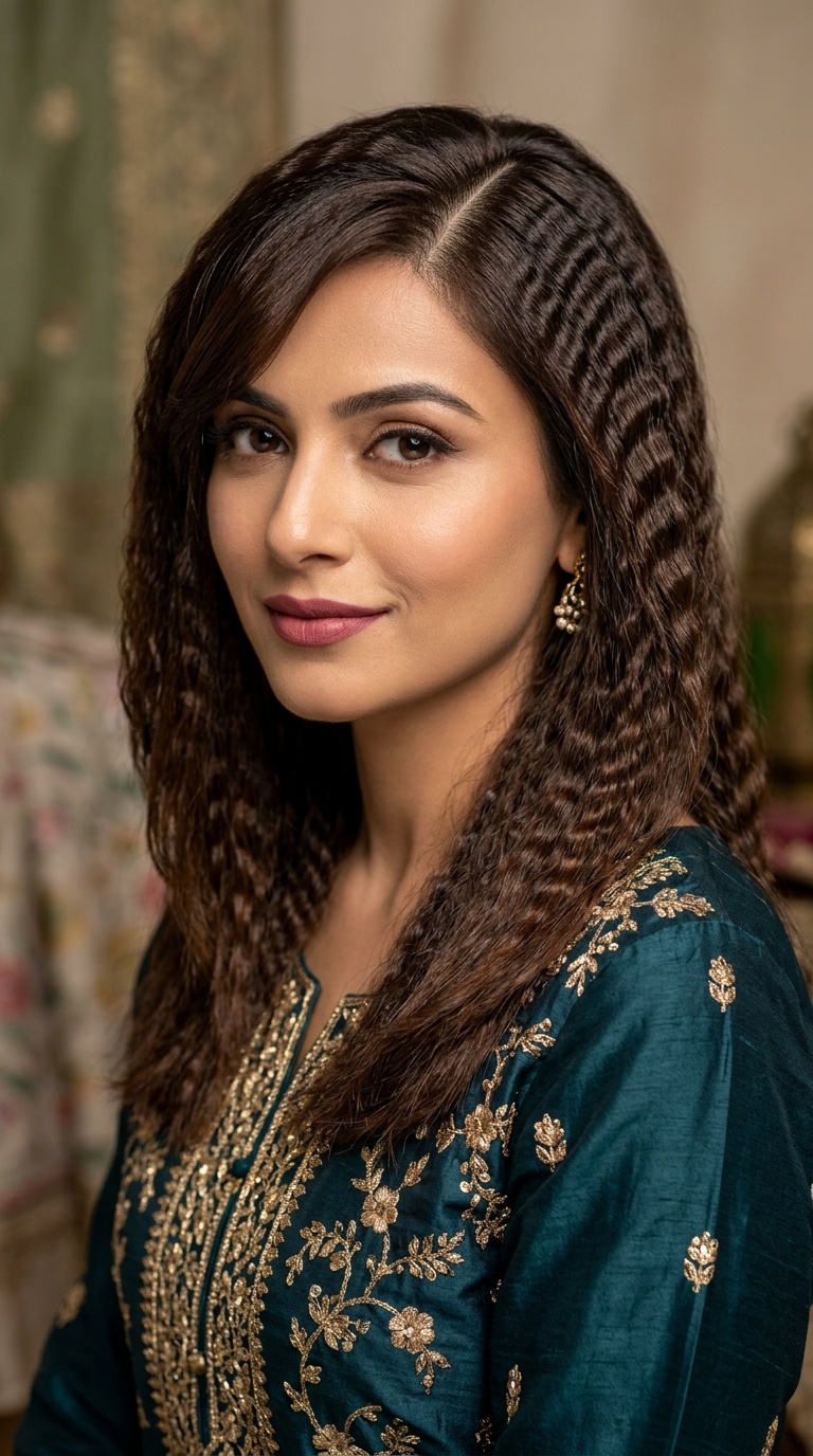 Crimped Waves with Side Parting