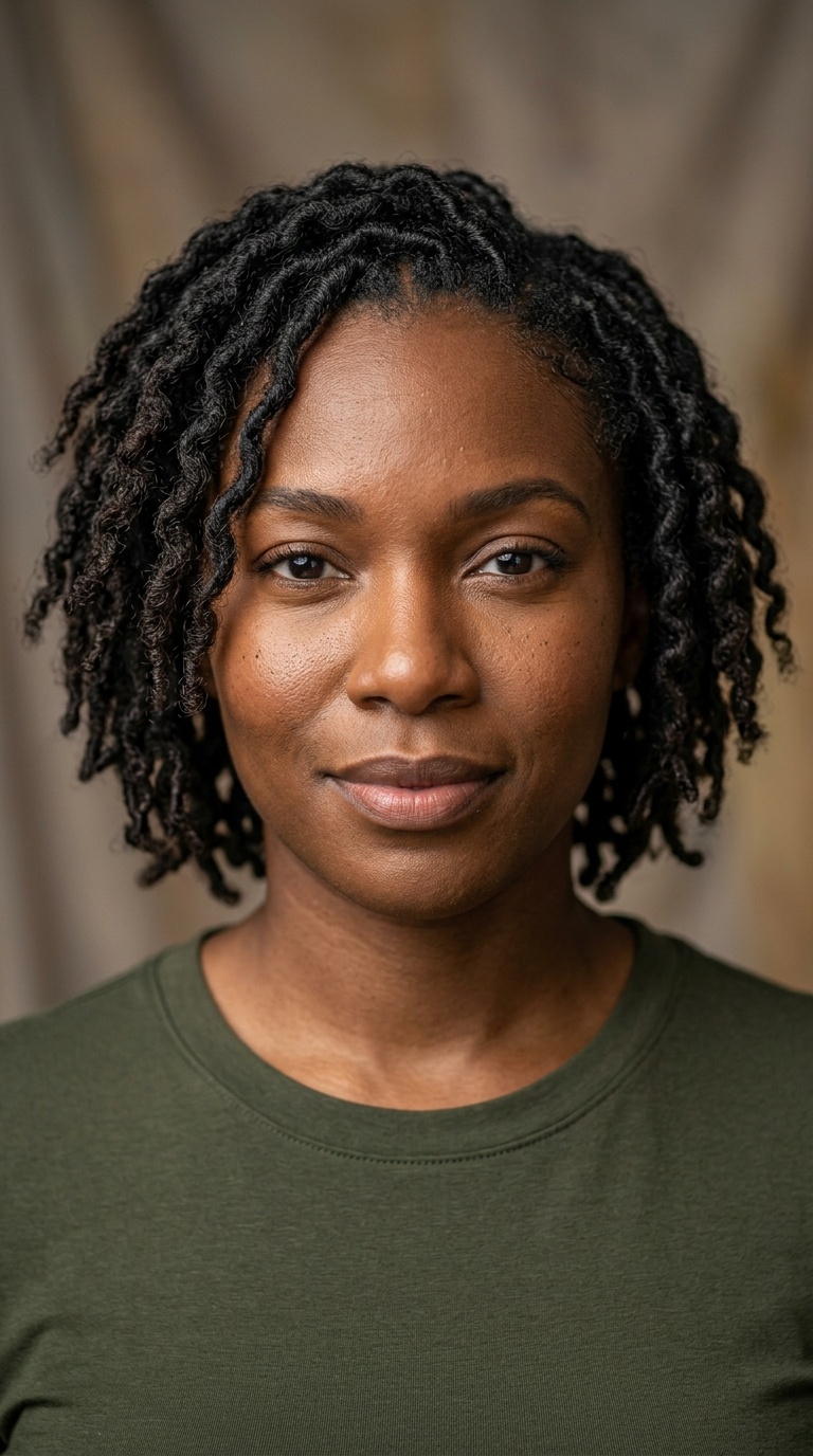 Crinkle-Cut Short Locs