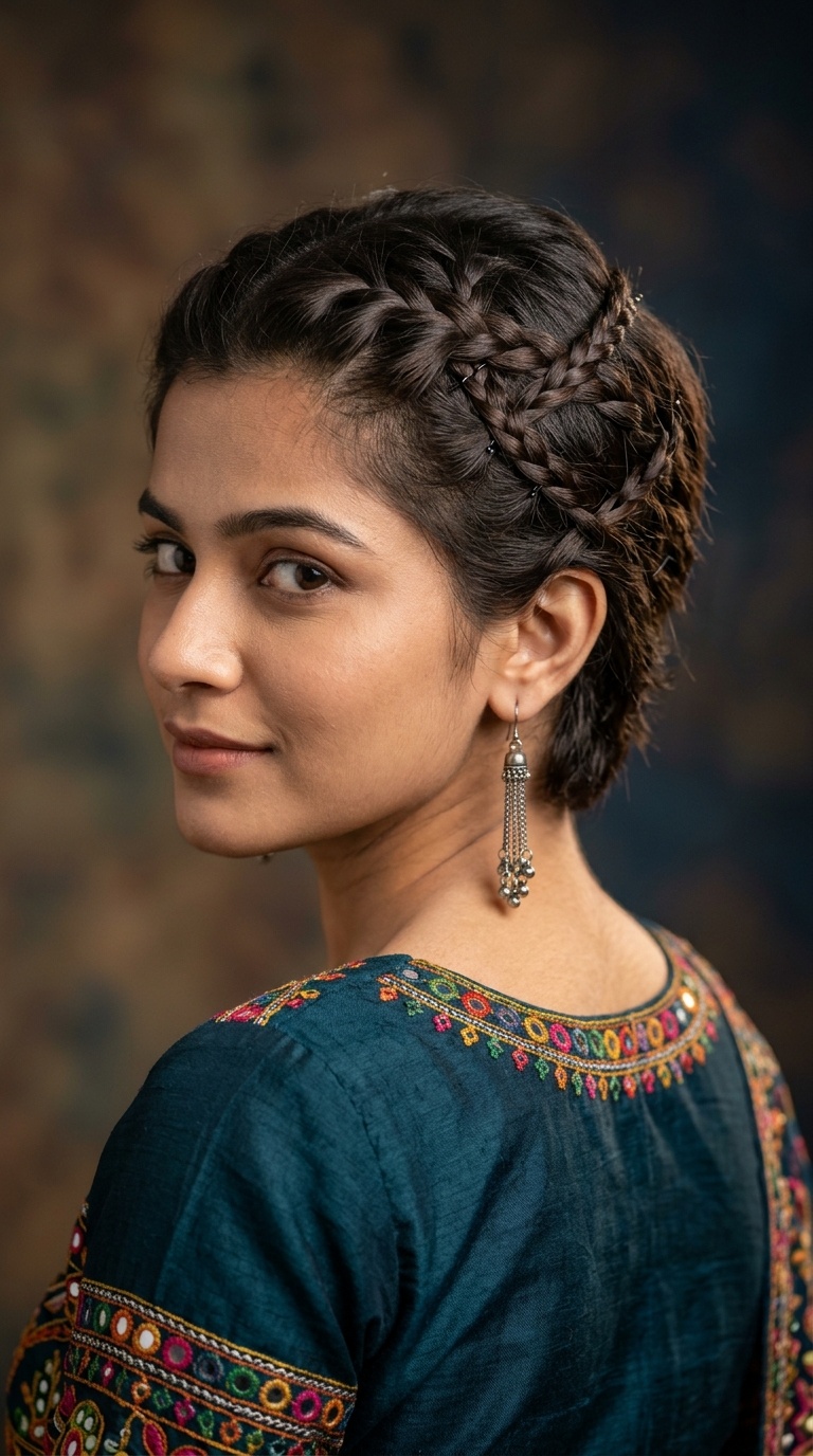 Criss-Cross Back Braids