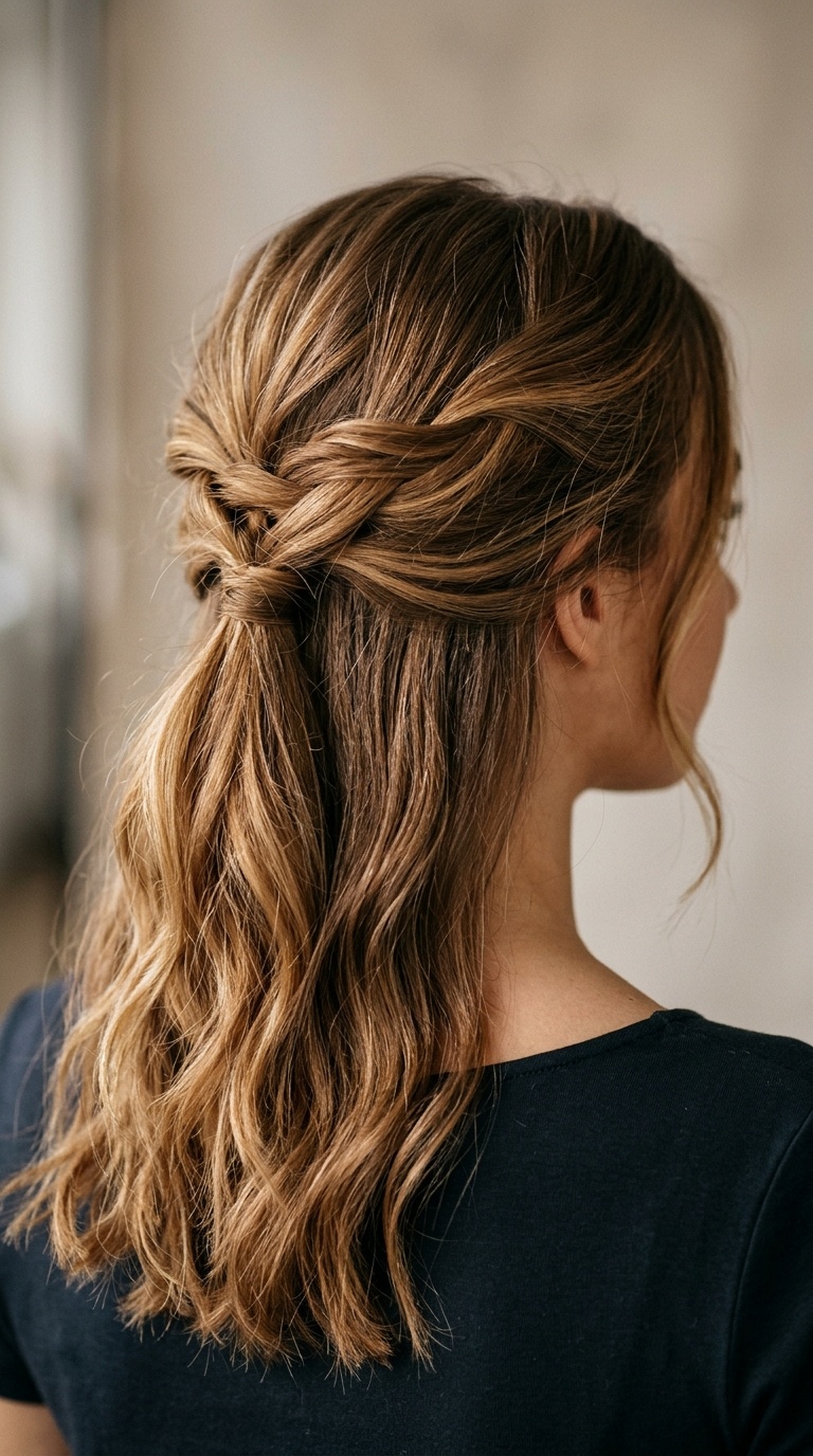 Criss-Cross Back Half-Up