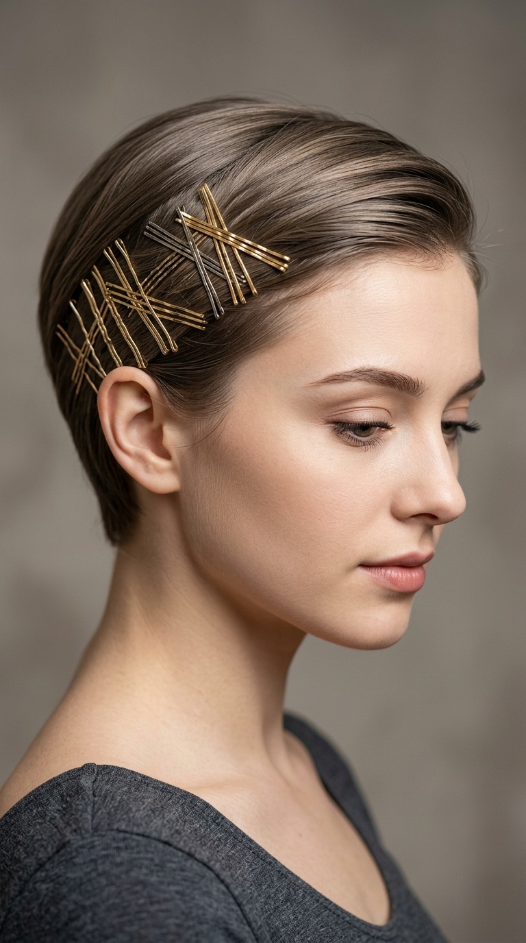 Criss-Cross Bobby Pin Art