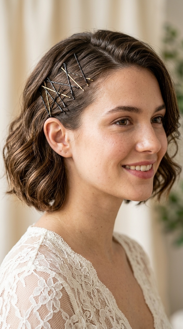 Criss-Cross Bobby Pin Art